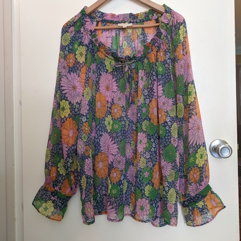 Floral Peasant Shirt